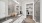 a bathroom with a large mirror