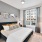 a bedroom with a large bed
