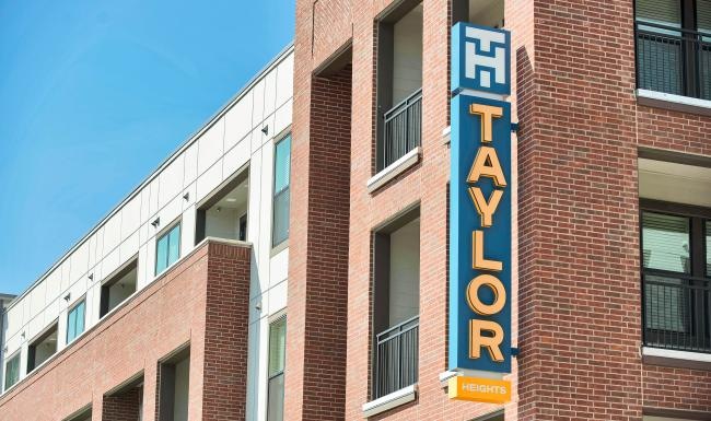 a sign on the side of a building